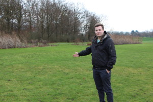 Hier steht im Juli wieder das Ergebnis seiner Arbeit: Die Hauptbühne der Rockaue, für die Julian Reininger Künstler bucht.